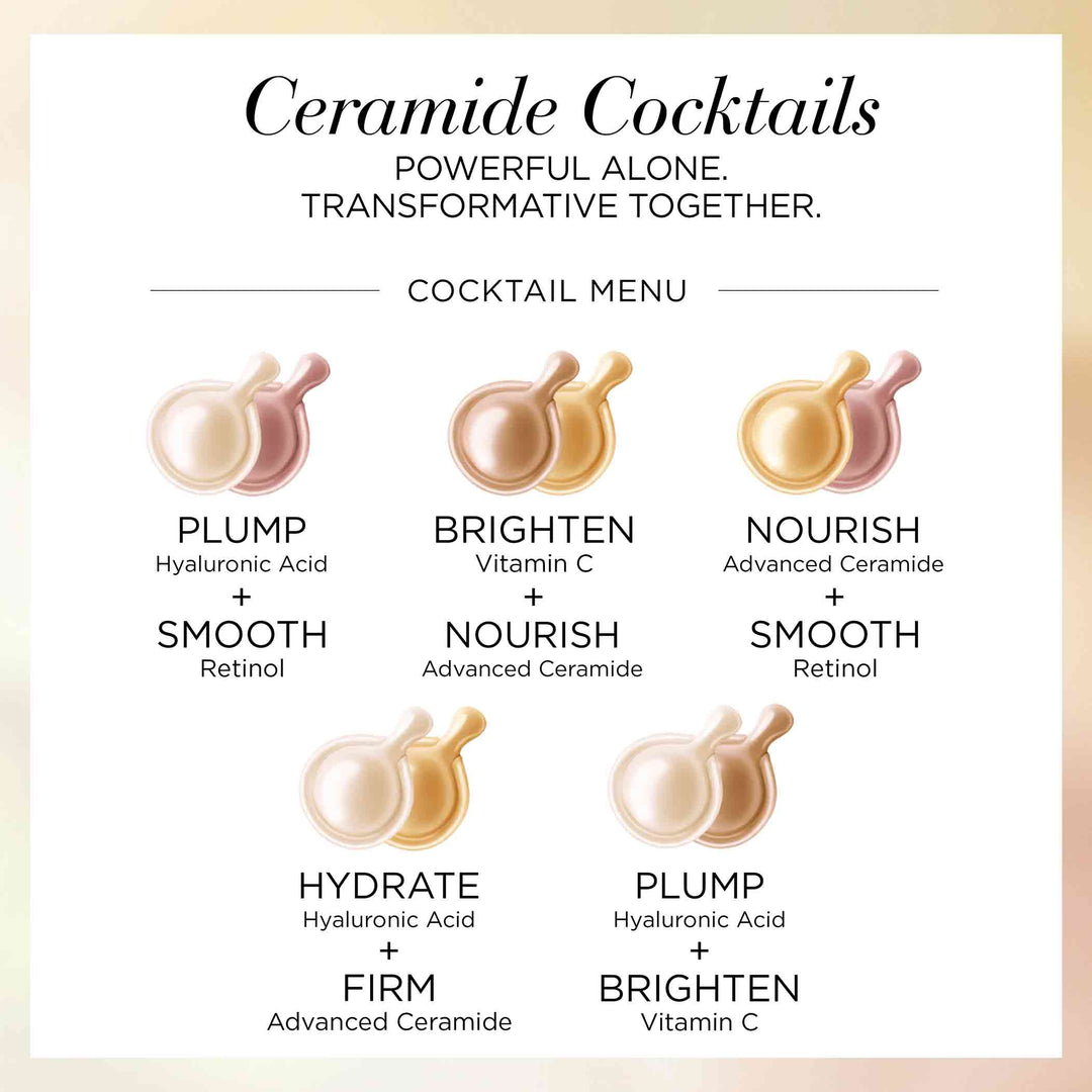 Ceramide Cocktails. Powerful alone. Transformative together