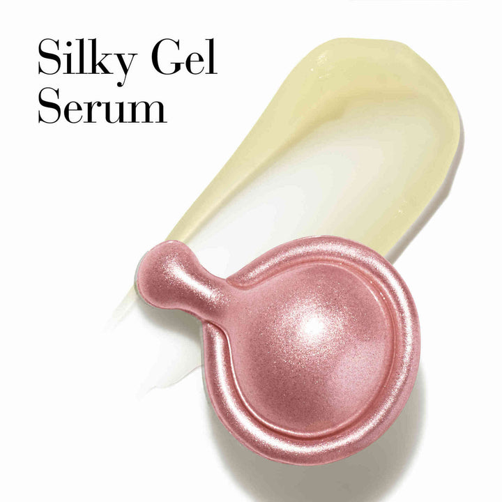 Texture is silky gel serum