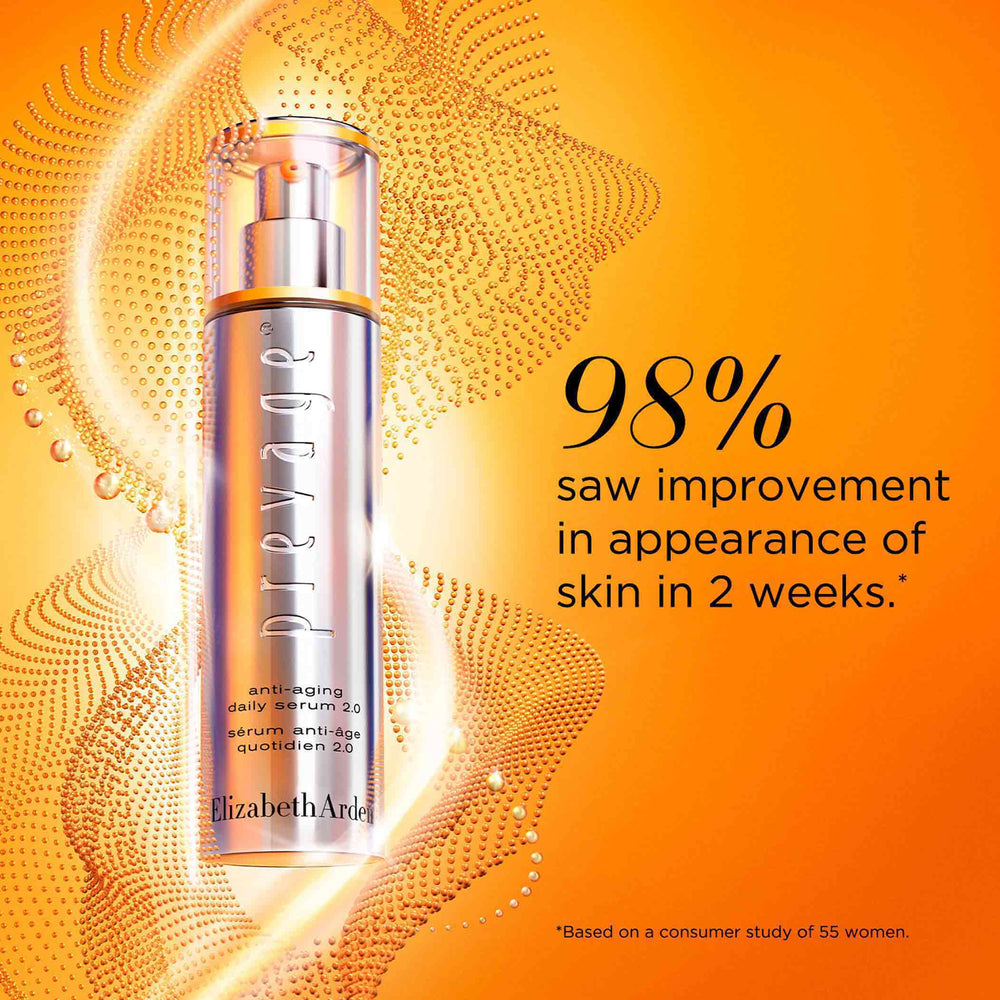 98% saw improvement in appearance of skin in 2 weeks**Based on a consumer study of 55 women