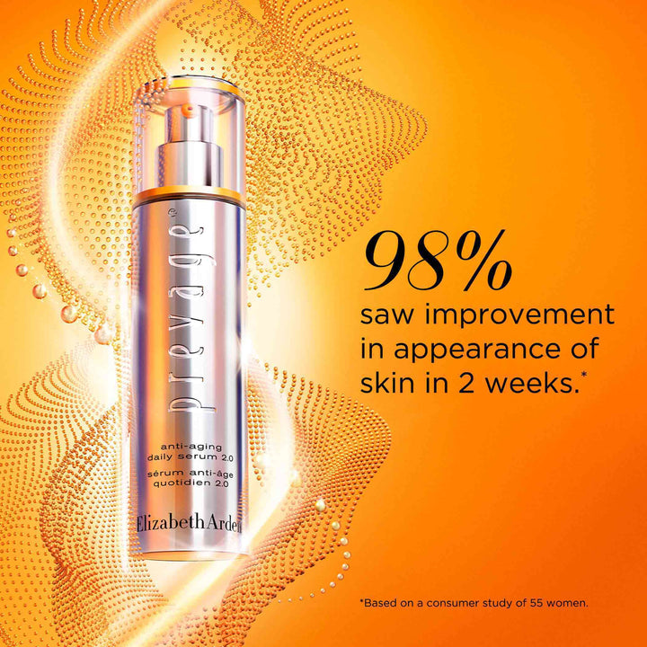 98% saw improvement in appearance of skin in 2 weeks**Based on a consumer study of 55 women